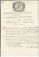 REPUBBLICA ITALIANA  Erbe 8 Maggio 1803 Administration Municipale à Admin. Départementale   Mincio - Documents Historiques