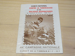 Carnet De 10 Timbres 1974-75  Neuf**  Maladies Respiratoires - Blocs & Carnets