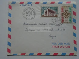 D176022 France  Letter   Cancel 1965 SAINT HILAIRE SAINT MESMIN -Loiret  Jocelyne Plouzennec Sent To Hungary - Autres & Non Classés