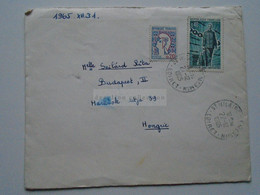 D176027 France  Letter   Cancel 1965 SAINT HILAIRE SAINT MESMIN -Loiret  Jocelyne Plouzennec Sent To Hungary - Otros & Sin Clasificación