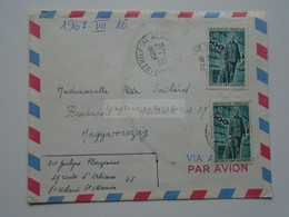 D176028 France  Letter   Cancel 1967 SAINT HILAIRE SAINT MESMIN -Loiret  Jocelyne Plouzennec Sent To Hungary - Sonstige & Ohne Zuordnung
