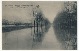 CPA - PARIS - Inondations De 1910 - "Paris Venise" - Vue Du Quai Et Du Pont St Bernard - Überschwemmung 1910