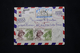 CONGO - Enveloppe En Recommandé De Sembé Pour La France En 1977, Affranchissement Avec Général De Gaulle - L 79908 - Storia Postale