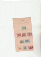 TIMBRES DE BELGIQUE COLIS POSTAUX ET TAXES  VENDUE EN L ETAT 1875 A 1889 Nr VOIR SUR  FEUILLES  AVEC TIMBRES COTE 103 € - Briefmarken