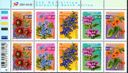 South Africa - 2001 7th Definitive Fauna And Flora R1.40 Extended Control Block (**) (2001.04.02) - Hojas Bloque