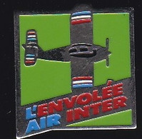 68546- Pin's.avion-compagnie-aérienne-air-inter-envolée-air-inter- - Avions