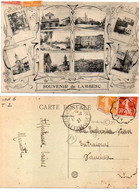 Souvenir De LAMBESC - Vues Multiples - Cachet : Aix à Salon (Ind. 6)  (120133) - Lambesc