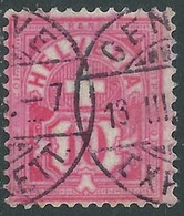 1882-99 SVIZZERA USATO CIFRA 10 CENT - RD32-4 - Unused Stamps