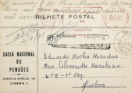 1971 Portugal Franquia Mecânica Da Caixa Nacional De Pensões - Maschinenstempel (EMA)