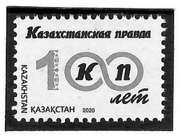 Kazakhstan  2020 .100 Year Aniv Of Newspaper "Kazakhstan Truth" . 1v. - Kazakhstan