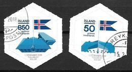 Islande 2018 N°1474/1475 Oblitérés 100 Ans D'indépendance - Used Stamps