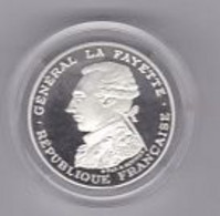 100 FR.Piefort BE  Général Lafayette 1987 FDC   Argent 30gr. - N. 100 Francs