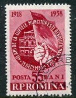 ROMANIA 1958 Anniversary Of Workers' Rising Used.  Michel 1762 - Gebraucht