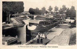 Canaux - Péniches : 21 : Venarey-Les Laumes : Le Port Du Canal De Bourgogne - Binnenschepen