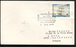 Lettre Philatélique Argentine / Argentina 1973 - Thème Voiliers / Sailboat - Cartas & Documentos