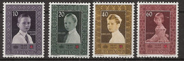 Liechtenstein 1955 MiNr. 338-341 (Yv 300-303) MLH/* (Fast MNH/**) - Neufs