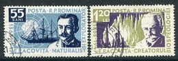 ROMANIA 1958 Racovita Death Anniversary Used.  Michel 1731-32 - Oblitérés