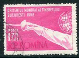 ROMANIA 1958 Youth Fencing Championship  Used.  Michel 1706 - Used Stamps