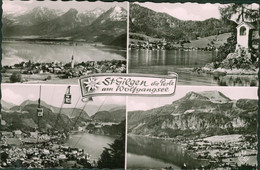 Alte Kleinformatkarte, Echtfoto  - Österreich - St. GILGEN Am Wolfgangsee, Mehrfachkarte - St. Gilgen