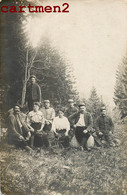 CARTE PHOTO :  CALUIRE-ET-CUIRE REGIMENT DE MILITAIRES DANS LA FORET 69 RHONE 1915 - Caluire Et Cuire