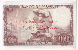 BILLETE DE 100 PESETAS DEL AÑO 1965 CON PUBLICIDAD DE SASTRERIA GALES (BANKNOTE) - 100 Pesetas