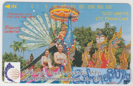 LAOS(Tamura) - Lao New Year, 500 Units, Tirage 5.000, Used - Laos