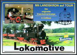 E4868 - TOP Cottbus Eisenbahnkneipe Lokomotive Eisenbahn - Verlag GdR Lübben - Cottbus