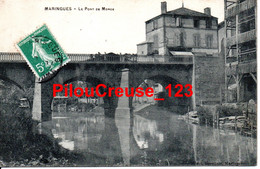 63 Puy De Dôme - MARINGUES - " Le Pont De Morge " - RARE - Beau CAD D'ECHASSIERES (Allier) Type B3 - 2 Scan - Maringues