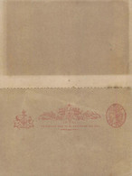 ENTIER POSTAL -Postal Stationery Ganzsache - DOUBLE AVEC RETOUR - REPLY - ONE PENNY VICTORIA . - Brieven En Documenten