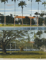 2 Hand Colored Cards Codrington College Barbados Edit Johnson. Palm Tree. Park. Fromager - Barbados (Barbuda)