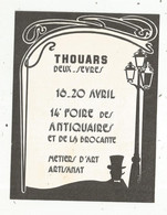 Cp, Illustrateur Signée , 79 , THOUARS , 14 E Foire Des Antiquaires Et De La Brocante - Bolsas Y Salón Para Coleccionistas