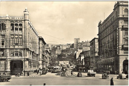 CAGLIARI - Largo Carlo Felice (animata Con Auto D'epoca) - 1958 - Cagliari