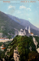 ASTURIAS , T.P. NO CIRCULADA , COVADONGA - ÁBSIDE DE LA BASÍLICA , ED. LIBRERIA GENERAL - Asturias (Oviedo)