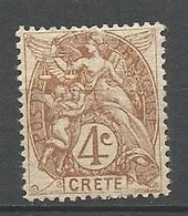 CRETE N° 4 NEUF* TRACE DE CHARNIERE /  MH - Unused Stamps