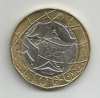 Italia. Moneta Da 1.000 Lire Del 1997 - Errore Di Conio, Germania Ancora Divisa. - Colecciones