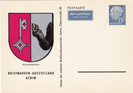 BRD, PP 009 B2/001, Heuss 15, Briefmarken-Ausstellung Achim. - Private Postcards - Mint