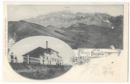 Gruss Von Der HOCHALP: 2-Bild-AK 1901 - Otros & Sin Clasificación