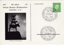 BRD, PP 018 C2/001, Heuss Med.10, Die Bremer Stadtmusikanten. - Postales Privados - Usados