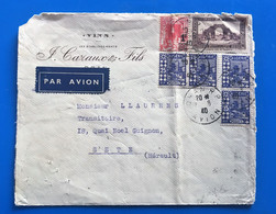 1940 ORAN RP Avion Algérie ☛ France (ex-colonies & Protectorats)Lettre à Entête Vins F. Cazaux & Fils Document-☛Sète - Lettres & Documents