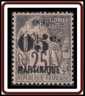 Martinique 1886-1892 - N° 29 (YT) N° 28 (AM) Neuf *. - Ongebruikt