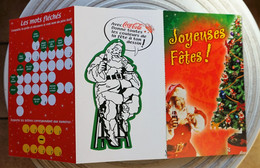 CARTE DE NOEL COCA COLA Avec Quelques Jeux - Postcards