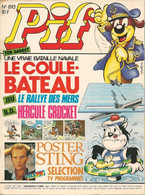 Pif N° 893 De Mai 1986 - Avec Smith & Wesson, Hercule, Panic Circus, Rahan, Pifou, Boule Et Bill - BE - Pif & Hercule