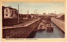 Canaux - Péniches : 71 : Verdun-sur-le-Doubs : La Nouvelle Ecluse - Embarcaciones