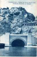 Canaux - Péniches : 13 : Marseille : Tunnel De Rove - Canal De Marseille Au Rhône - Hausboote