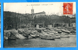COVn1618, Marseille, L'Estaque, 60, Barque De Pêche, Circulée 1915 - L'Estaque