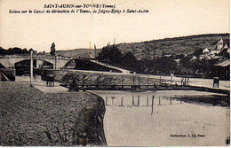 Canaux - Péniches : 89 : Saint-Aubin : Ecluse Sur Le Canal De Dérivation De L'Yonne - Houseboats