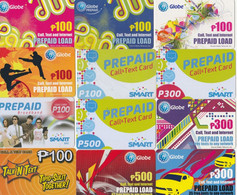 Philippines, 12 Prepaid Cards, Lot 1.3, 2 Scans.   Please Read - Filippine