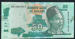 MALAWI P64b 50 Kwacha 1.1.2015 #AX Signature 12      UNC. - Malawi