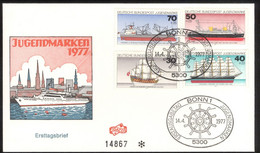 FDC Allemagne / Germany 1977 - Thème Voiliers / Sailboats - Sammlungen