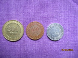 Armenia: 10, 20 & 200 Dram 2003, 2004 - Armenien